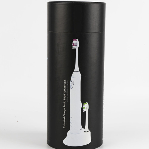 Black Large Cylinder Cardboard Paper Packaging Box