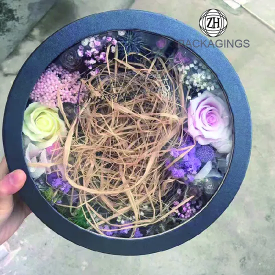 Luxury round transparent window flower box