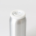 Botol aluminium yang dimeteraikan dengan topi lapisan dua lapisan plastik