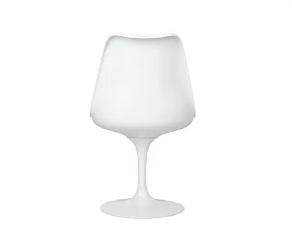 Replica fibreglass tulip chair by Eero Saarinen