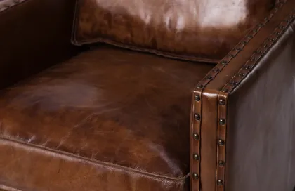 Cheap Modern Dark Brown Leather Dining Chair for Home Decor