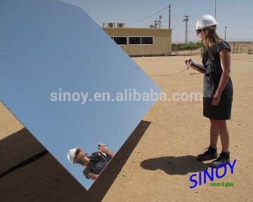 20 Years Long Life designed Outdoor use high reflectivity Low Iron Super Clear Solar Mirror Sheet