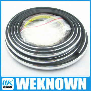 Guarda de borda de carro prateada de 3m e moldagem de pára -choques, acabamento plástico flexível (tiras de acabamento em borda de PVC)