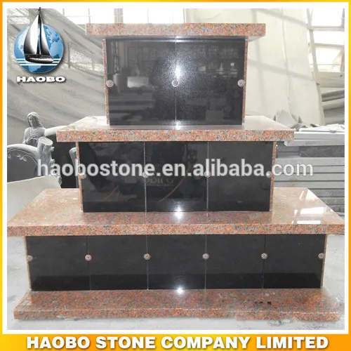 French granite and marble Columbarium Mausoleum