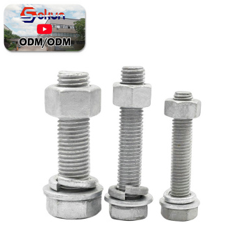 ANSI Grade 8.8 & 10.9 Pre-Marked Hex Bolts with Galvanization and Washers: High-Quality Fastening Solutions
