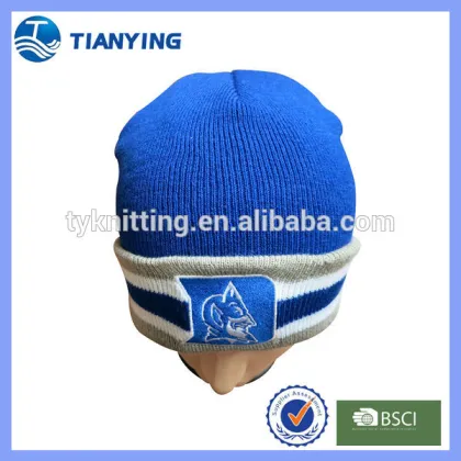 custom team embroidery sports beanie hat