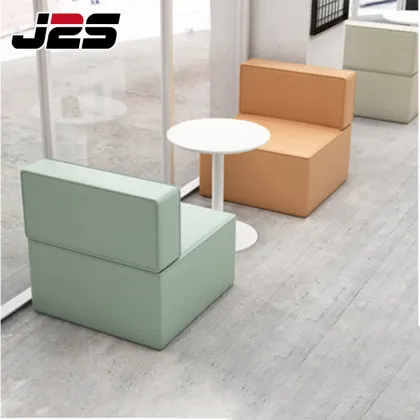 Customized S Shape Modular Leather Sectional Sofa Set