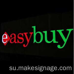 Lurus potong surat acrylighlic