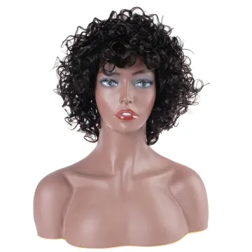 Rebecca fashion brand Short virgin Human Hair Brazilian Afro Kinky Curly Bob Wigs Non Lace Front Human Hair Wigs For Black Woman