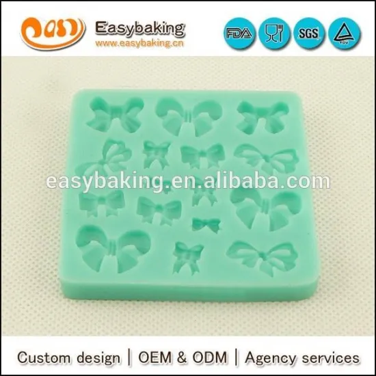 New product bowknot silicone cake mold for cake decorating and arts&crafts