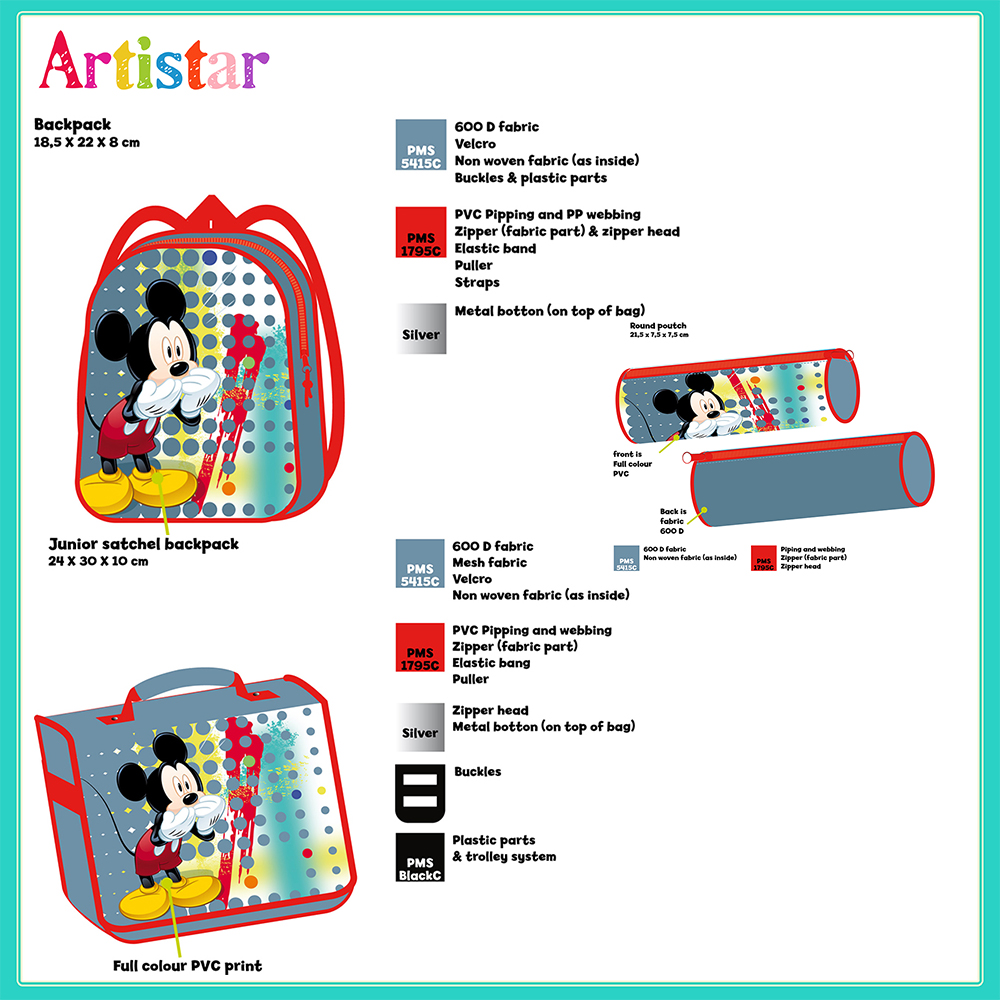 Disney Mickey Backpack Set Trolley Bag 2