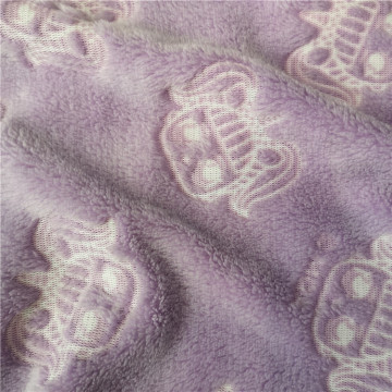Glue Printed Flannel Printing Blanket Fabric