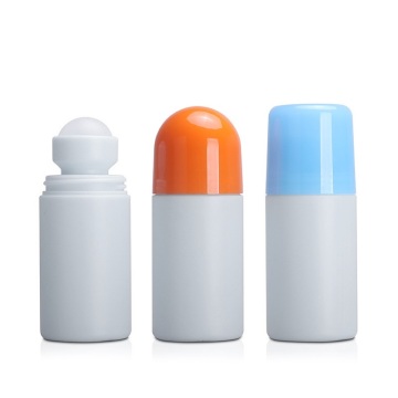 कस्टम राउंड शेप खाली प्लास्टिक रोल -ऑन डिओडोरेंट बोतलों - 30ml और 50ml