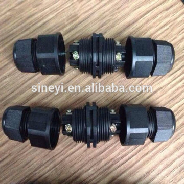 L20 male female led lighting connector,2pin screw fixing waterproof wire connectors