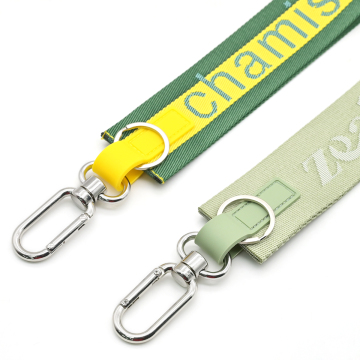 Custom Nylon Jacquard Woven Keychain