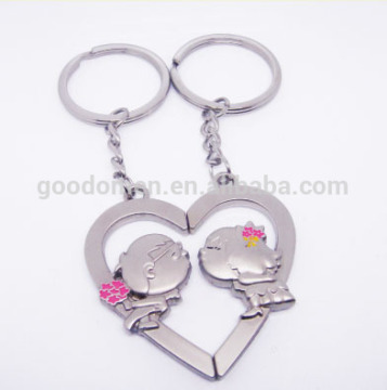 personalized heart shape metal keychain wedding gift keyring