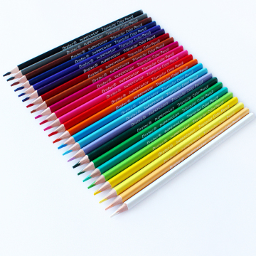 Customizable Kids Color Set: Triangular Wooden Oil Color Pencils in 12, 24, 36, 48, 72 Colors