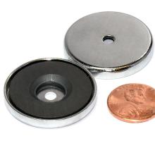 12 lb Holding Power Ceramic Cup Magnet 1,26 &quot;MAGNÉTIQUE ROND BASE RB30