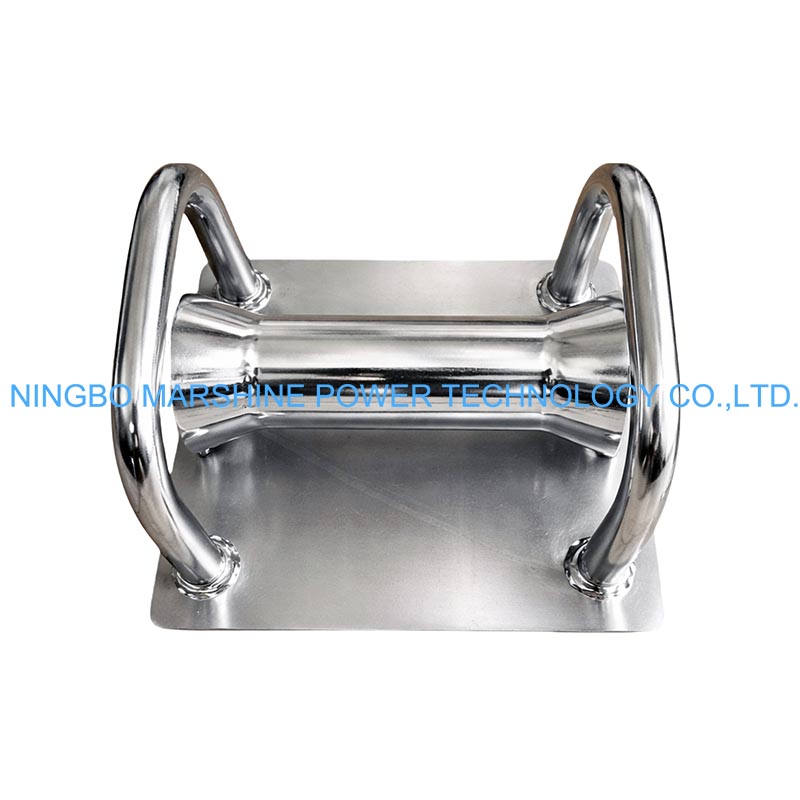 โรเลอร์นำทางสายเคเบิลแบบตรงด้วยเท้าโลหะแผ่นชนิดแบน Flat Type Sheet Metal Footed Straight Cable Guiding Roller