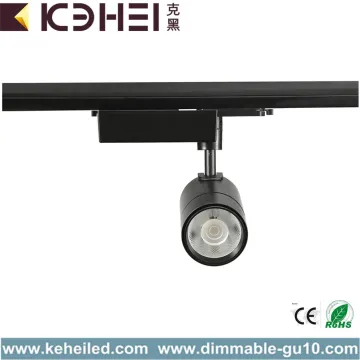 Black 25W LED Track Lights COB 4000K