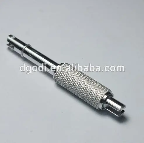 small diameter knurled electric motor double shaft with material of steel or stainless steel