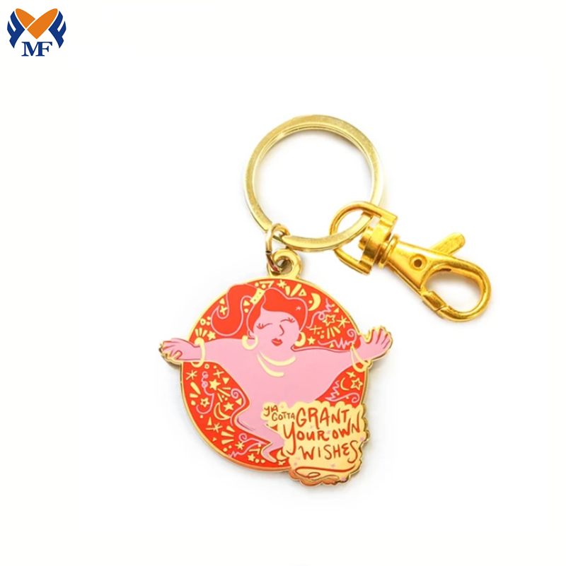 Genie Enamel Keychain