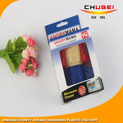 Eco-friendly Portable Plastic Angry Mama Microwave Cleaner