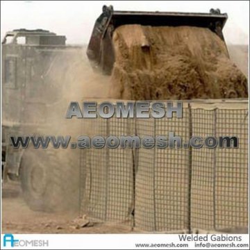 Geotextile Military Wall / Protect Wall Welded Mesh Box