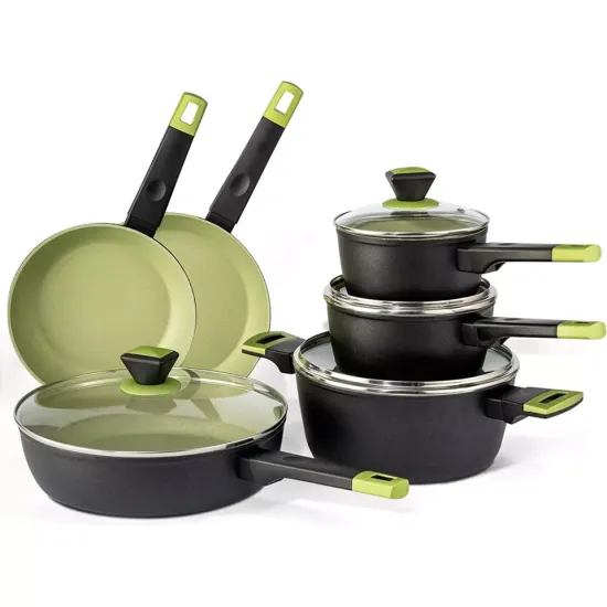 High Quality Aluminum Non-Stick Cookware Set: Pots, Pans, and Kitchen Essentials