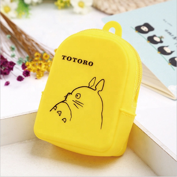 Fashion Mini Silicone Schoolbag Wallet