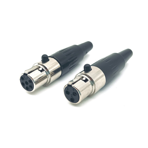 Mini XLR Female Socket Audio Microphone Solder Connector