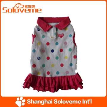 Hot Sale pet ruffle polo dress