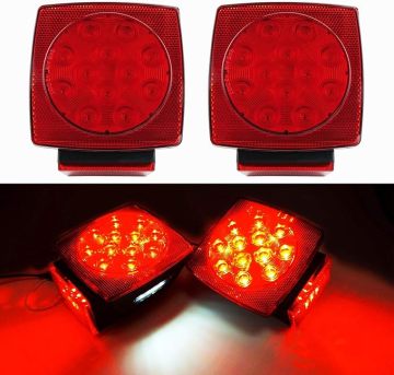 12V Compact Submersible Trailer Light Kit - Car Accessories Trailer Lights & Wiring Kit under $80