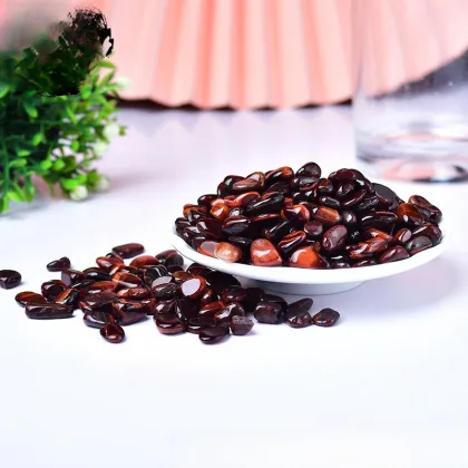 Chip Red Tiger Eye Beads for Home Decoration & Decor Making Jewelry 100Gram