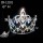 Small rhinestone pageant birthday crowns with hanging charm