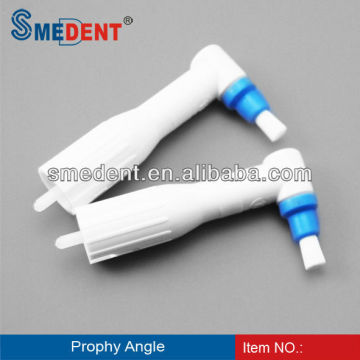 Dental prophy, prophy angle with flat brush cups, dental prophy jet polisher