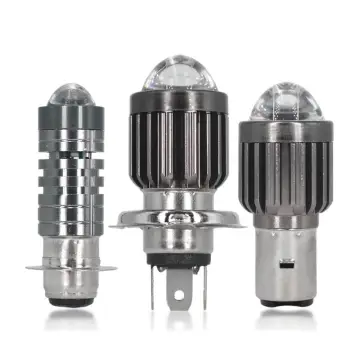 BA20D LED Motorcycle Headlight Bulb with CSP Lens - White/Yellow H Lo