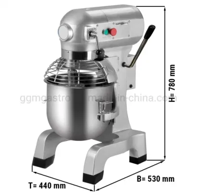 Bakery Equipment Planetary Mixer with 20L Multifunction Dough Mixer