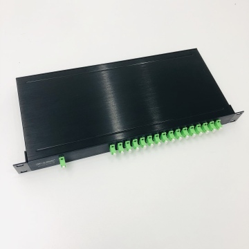 19 Inch 1U Rack Mount Chassis Passive Fiber Optic PLC Splitter