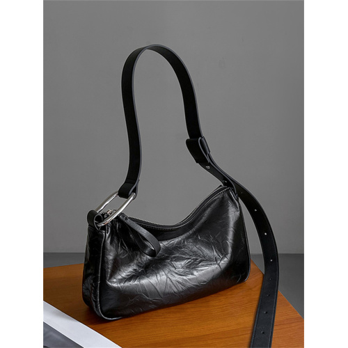 Luxurious Minimalism Underarm Top-Grain Leather Bag