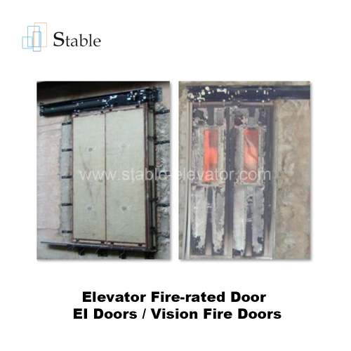 Elevator With Fire Rated Car Door