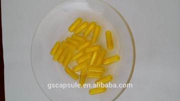 pullulan transparent yellow empty hard capsule 00