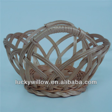 factory supply recycled plastic woven fruit basket
