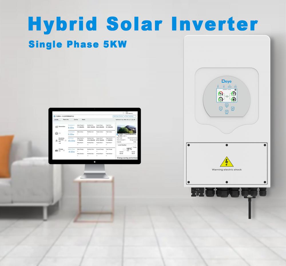 Kit solar híbrido 5kW 8kW Sistema híbrido solar para uso doméstico