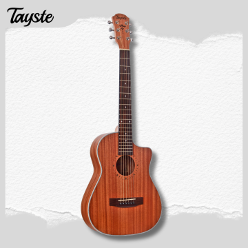 Großhandel 34 Zoll Sapele Akustikgitarre
