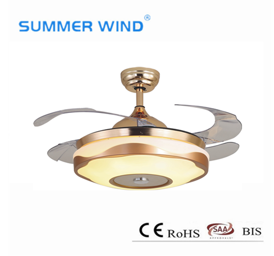 modern ceiling fan with led lights remote control