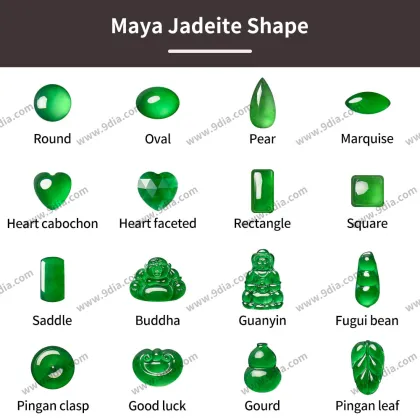 lucky leaf Maya Jadeite Ston