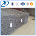 Gabions baskets filled with rock form flexible