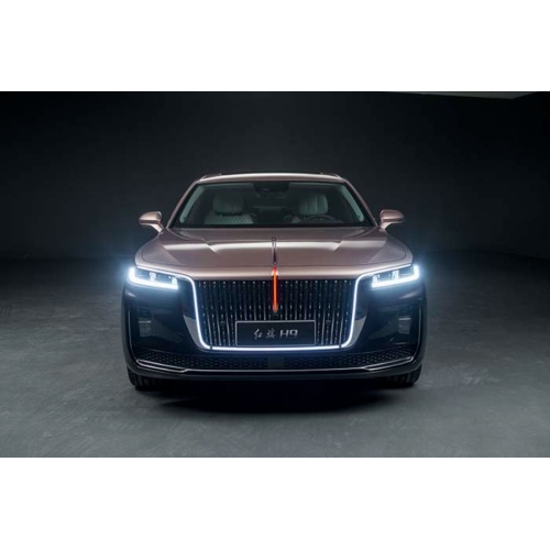 Pure electric new energy vehicle hongqi e-hs9 brown