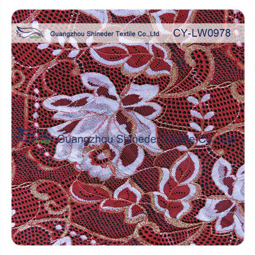 New Design Floral Nlyon Lace Fabric for Garmant